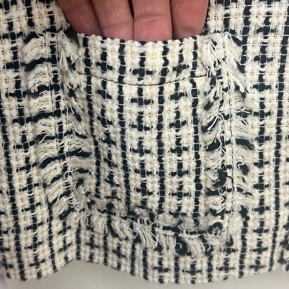 26. Apostrophe Women's Cream/Black/Tan
Tweed lined Blazer Jacket, Zip up, Sz 16 - Picture 5 of 12